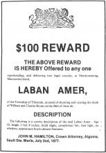 Wanted Poster Laban Amer